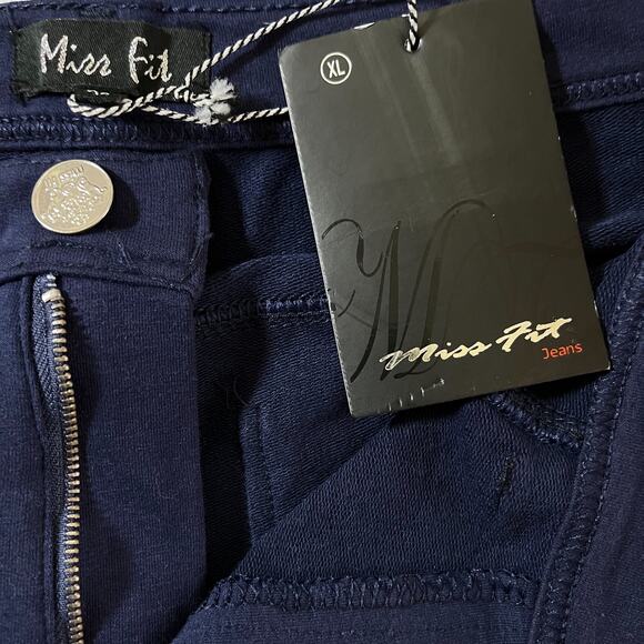 Miss Fit Jeggings in Navy Blue Size X-Large - Picture 7 of 10
